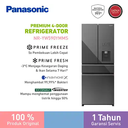 PANASONIC KULKAS MULTIDOOR REFRIGERATOR NRYW590YMMS