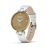 GARMIN SMART WATCH LILY LEATHER GOLD WHITE