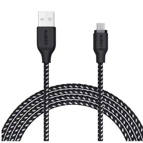 AUKEY KABEL CHARGER USB 2.0 TO MICRO 2M BLACK AK_CB-AM2_BK
