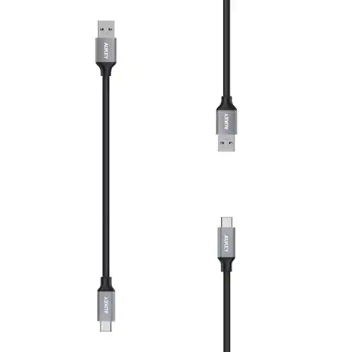 AUKEY KABEL CHARGER USB 3.0 TO C 1M BLACK AK_CB-CD2_BK