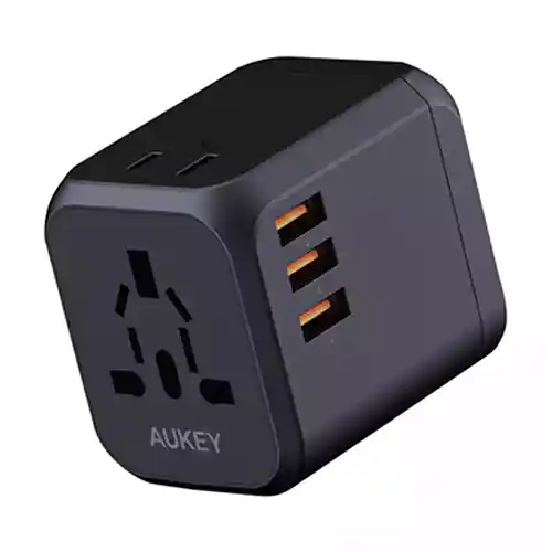 AUKEY UNIVERSAL CHARGE TRAVEL ADAPTOR AK_PA-TA04_BK