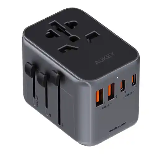 AUKEY UNIVERSAL CHARGE TRAVEL ADAPTOR AK_PA-TA07_BK