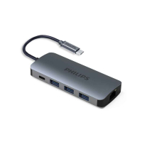 PHILIPS USB HUB 8 IN 1 USB-C TO HDTV MULTIFUNCTION ADAPTOR SWV6138G