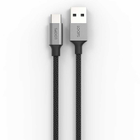 LOOPS KABEL DATA / KABEL CHARGER NYLON CABLE TYPE C 1.2M BLACK