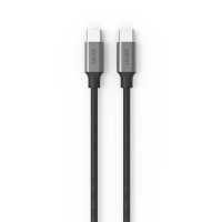 LOOPS KABEL DATA / KABEL CHARGER NYLON CABLE TYPE C TO TYPE C 1.2M BLACK
