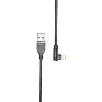 LOOPS KABEL DATA / KABEL CHARGER NYLON GAMING CABLE LIGHTNING 1M BLACK