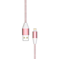 LOOPS KABEL DATA / KABEL CHARGER COLOR CABLE LIGHTNING 1M PINK