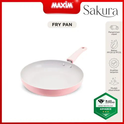 MAXIM WAJAN PENGGORENGAN FRYPAN SAKURA 18CM NSKRFP18PTS
