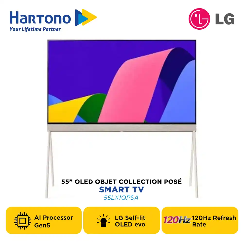 LG 55 inch OBJET COLLECTION POSE 4K OLED UHD SMART TV 55LX1QPSA