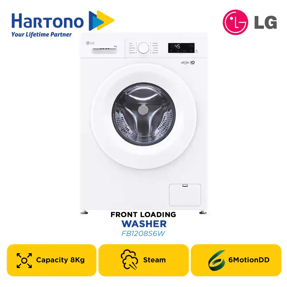 LG MESIN CUCI FRONT LOADING WASHER FB1208S6W