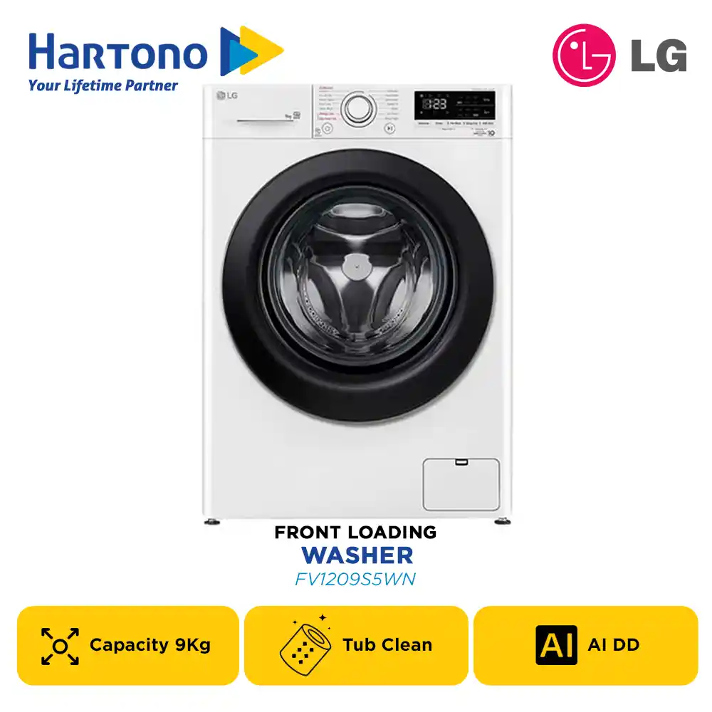 LG MESIN CUCI FRONT LOADING WASHER FV1209S5WN