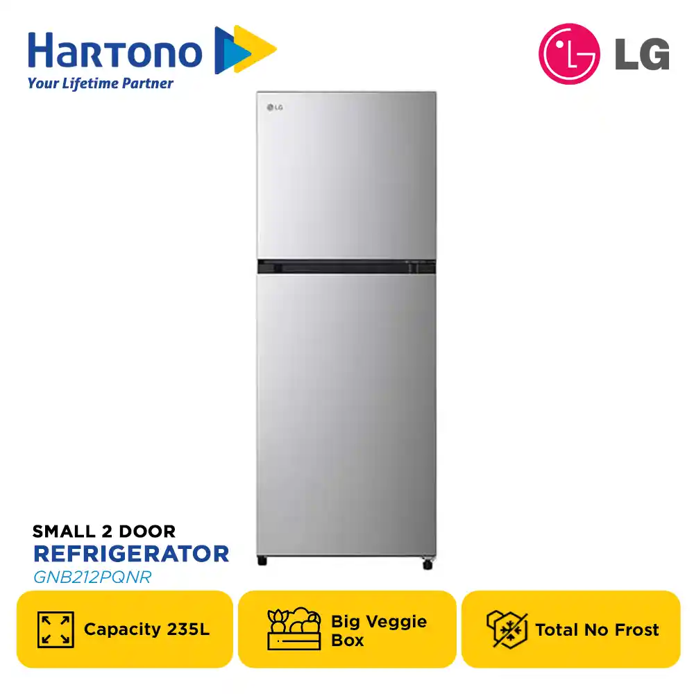 LG KULKAS 2 PINTU KECIL SMALL 2 DOOR REFRIGERATOR GNB212PQNR