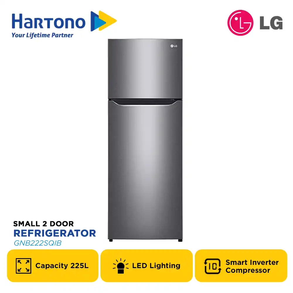 LG KULKAS 2 PINTU KECIL SMALL 2 DOOR REFRIGERATOR GNB222SQIB