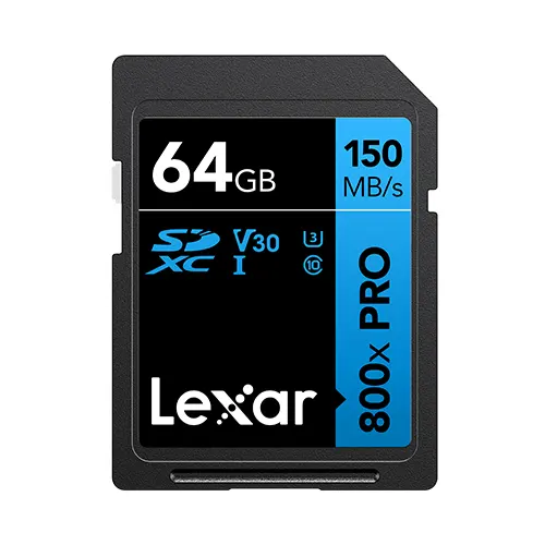 LEXAR HIGH PERFORMANCE 800x PRO 64GB SDHC/SDXC