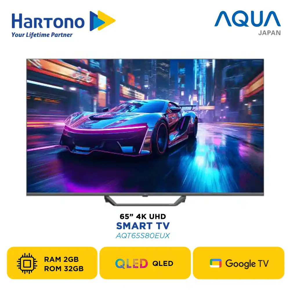 AQUA 65 inch 4K UHD GOOGLE TV AQT65S80EUX