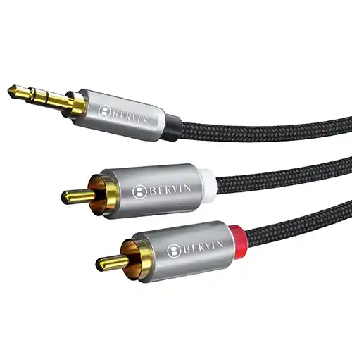 BERVIN KABEL AUDIO AUX TO RCA 1,8 M BJAC-1825
