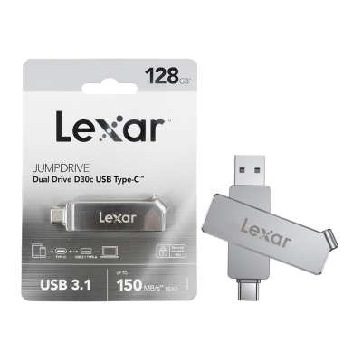 LEXAR - FLASHDISK JUMPDRIVE D30C 128GB LJDD30C128G-BNSNG