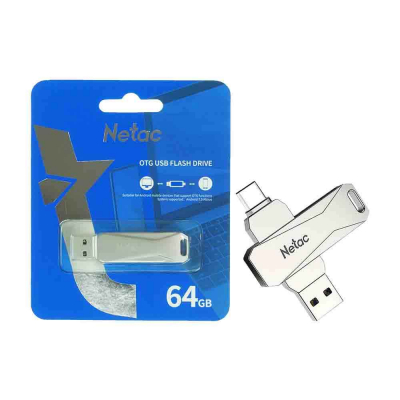 NETAC FLASHDISK U782C 64GB USB3.0 WITH USB-C NT03U782C-064G30PN