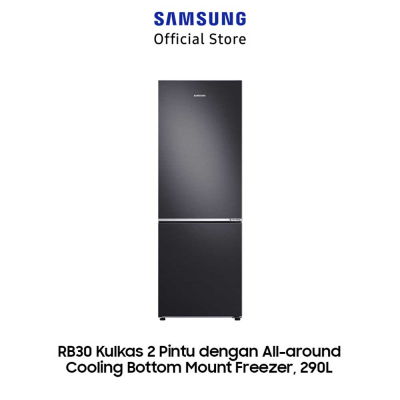 Samsung Kulkas 2 Pintu Bottom Freezer [315 L] - RB30N4050B1/SE - Black