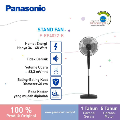 PANASONIC KIPAS ANGIN BERDIRI STAND FAN FEP4022K