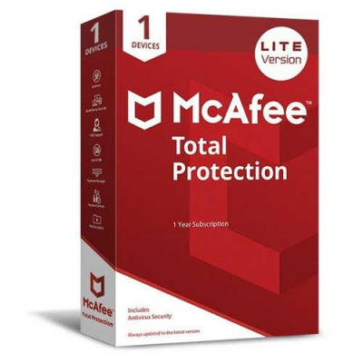 MCAFEE TOTAL PROTECTION LITE VERSION 1 DEVICE