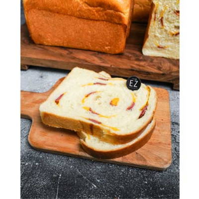 Ham & Cheese Sourdough Shokupan Loaf