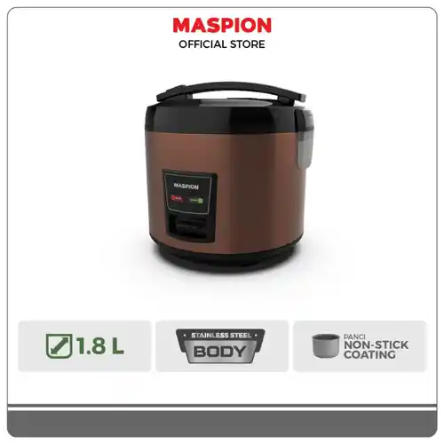 MASPION RICE COOKER MRJ-1892BS-BBR BLACK BROWN