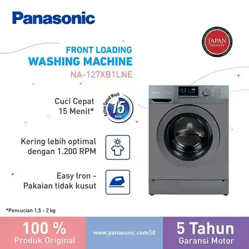 PANASONIC MESIN CUCI FRONT LOADING WASHER NA127XB1LNE