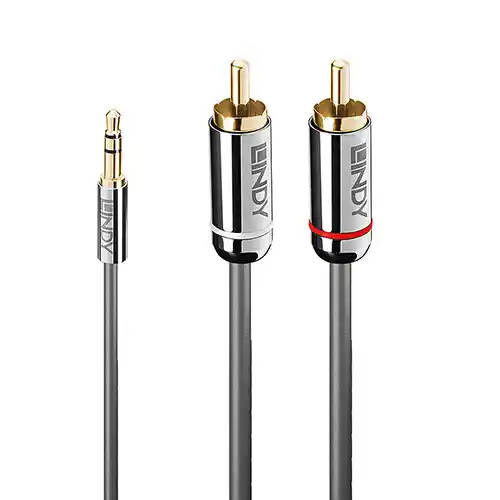 LINDY KABEL CONVERTER CHROMO AUDIO 3.5mm TO RCA CABLE 35334
