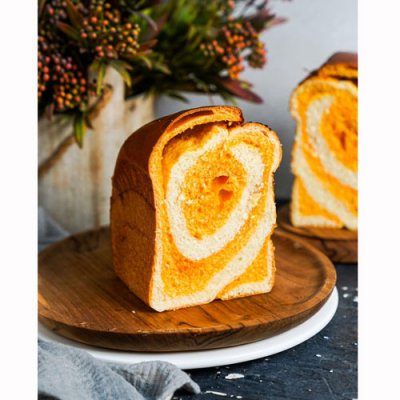 Pumkin Sourdough Shokupan Loaf