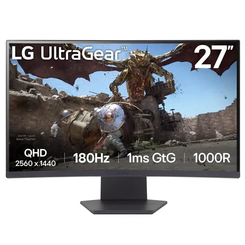 LG 27 Inch ULTRA GEAR CURVED GAMING MONITOR 27GS60QC-B_G3