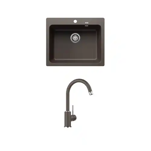 BLANCO BAK CUCI PIRING KITCHEN SINK NAYA 6 + MIDA SILGRANIT COFFEE BLC_NY6_7MIDSIL_7