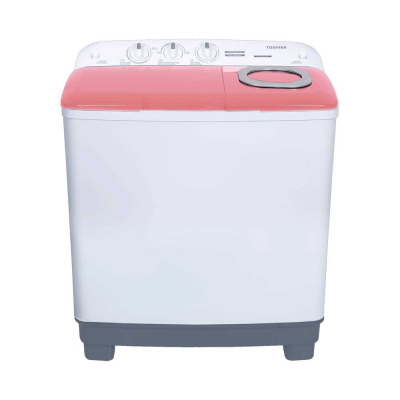 TOSHIBA MESIN CUCI 2 TABUNG SEMI AUTO WASHER VH-M80MN(WR)