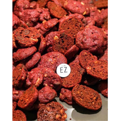 Red velvet choco chips pecan & walnuts Cookies