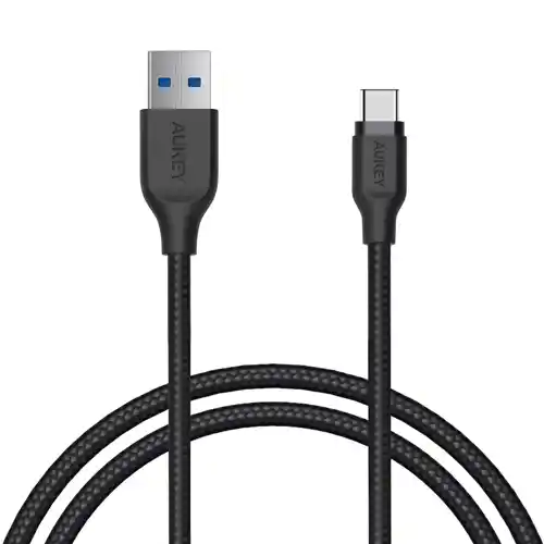 AUKEY KABEL CHARGER USB 3.1 TO C 1.2M BLACK AK_CB-AC1_BK