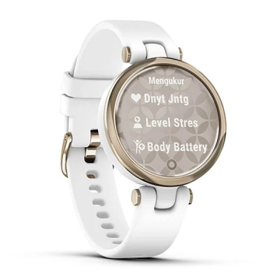 GARMIN SMART WATCH LILY METALHAZEL WHITE SILICONE