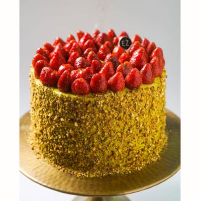 Strawberry Pistachio Cake