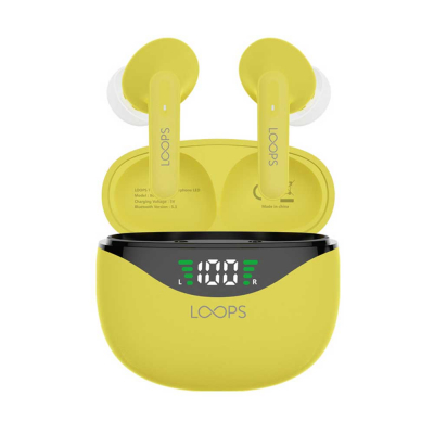 LOOPS PERSONAL TRUE WIRELESS EARPHONE LED TWS X05 BANANA