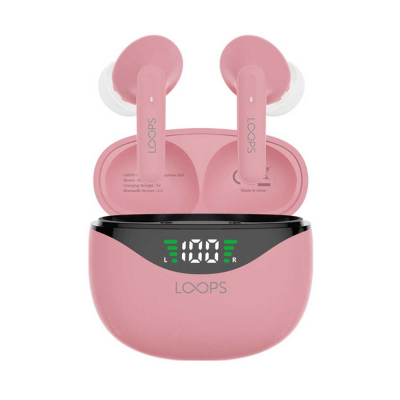 LOOPS PERSONAL TRUE WIRELESS EARPHONE LED TWS X05 PEACH