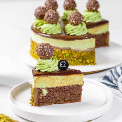 Ferrero Rocher Pistachio Cake