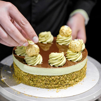 Ferrero Rocher Pistachio Cake