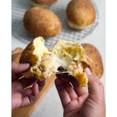 Smoked Beef and Cheese Potato Bread