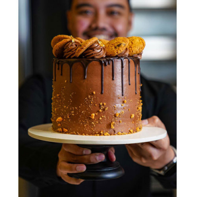 Chocolate Cookie Dough Cake