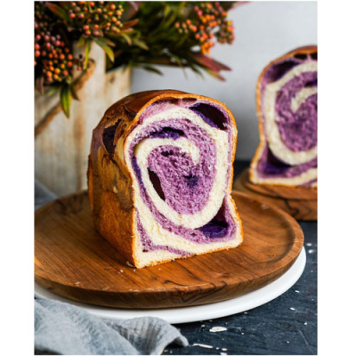 Sweet Purple Potato Sourdough Shokupan