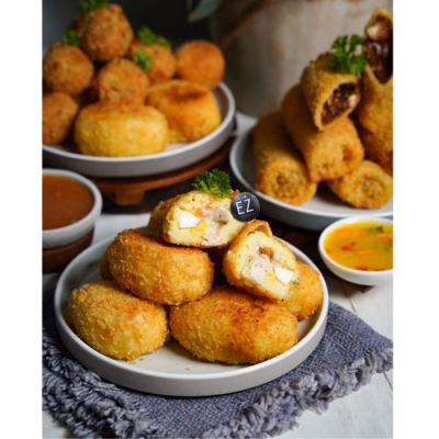 Kroket ayam jamur