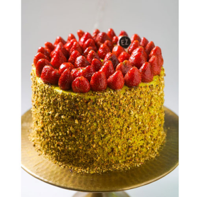 Strawberry Pistachio Cake