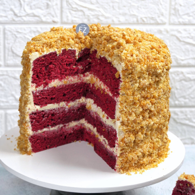 Nougat Red Velvet Cake