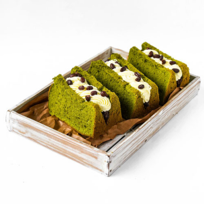 Matcha Azuki Chiffon Sandwich