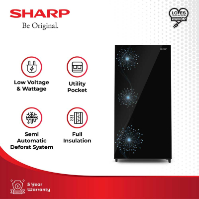 SHARP KULKAS 1 PINTU 1 DOOR REFRIGERATOR BLUE SJX167MGDB