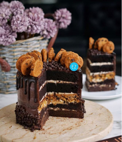 Chocolate Cookie Dough Cake